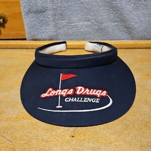 Longs Drugs Golf Challenge Visor Pharmacy Advertising Blue Embroidered
